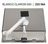 BLANCO CLARON 500-IF, Edelstahl Seidenglanz, ohne Ablauffernbedienung, keine Beckenlage, 600 mm Untermaß